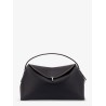 T-Lock leather handbag with contrasting stitching