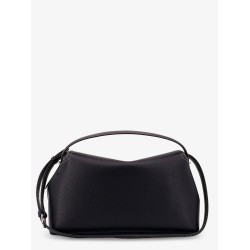 T-Lock leather handbag with contrasting stitching
