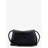T-Lock leather clutch with contrasting stitchings