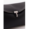 T-Lock leather clutch with contrasting stitchings