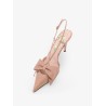 Bowow leather decolleté slingback