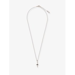 Brass necklace with iconic crucifix