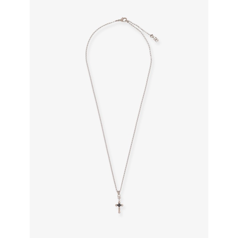 Brass necklace with iconic crucifix