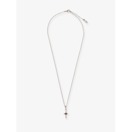 Brass necklace with iconic crucifix