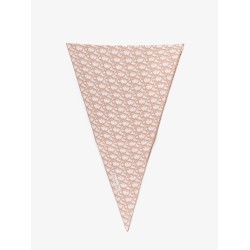 Silk foulard with Dior Oblique motif