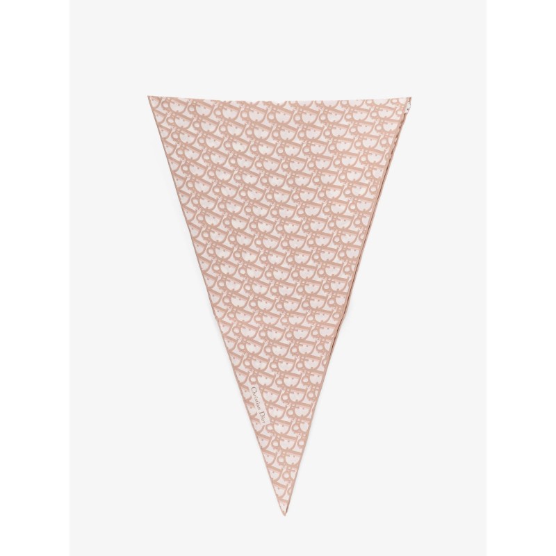 Silk foulard with Dior Oblique motif