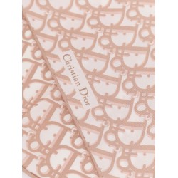 Silk foulard with Dior Oblique motif
