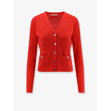 T Monogram Jacquard viscose blend cardigan