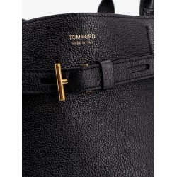 Leather shoulder bag with logo