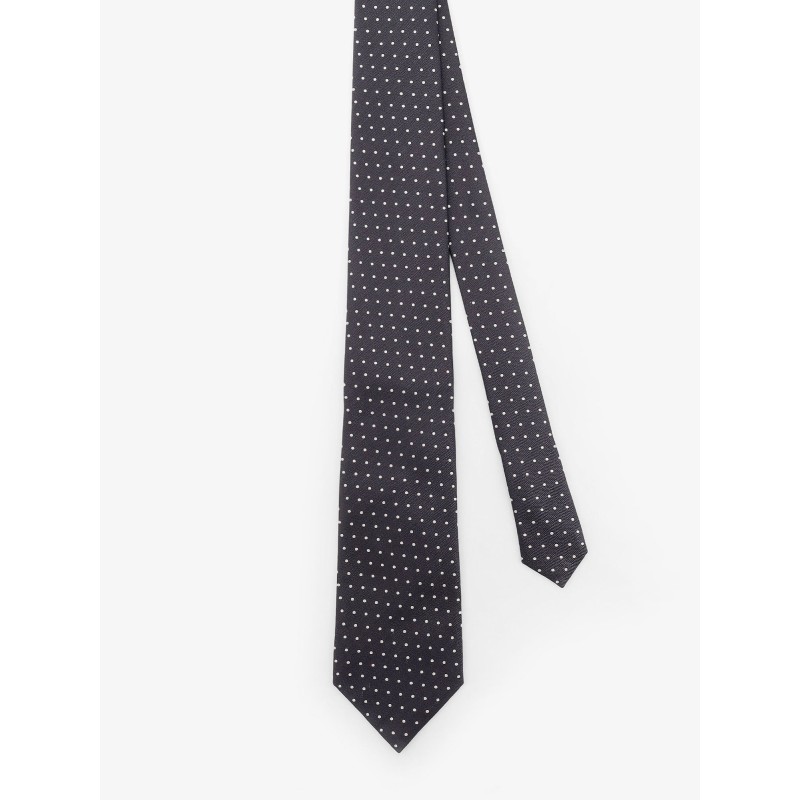 Silk tie with micro-fantasy