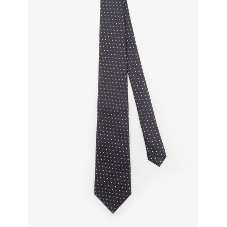 Silk tie with micro-fantasy