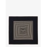 Silk foulard with Centered Monogram print