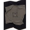 Silk foulard with Centered Monogram print