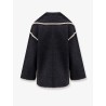 Wool blend emboidered jacket