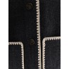 Wool blend emboidered jacket