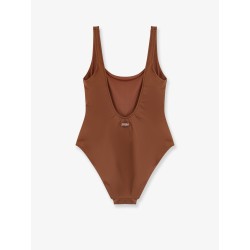 Lora Shiny Strass Leopard one-piece swimsuit