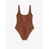 Lora Shiny Strass Leopard one-piece swimsuit