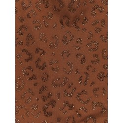Lora Shiny Strass Leopard one-piece swimsuit