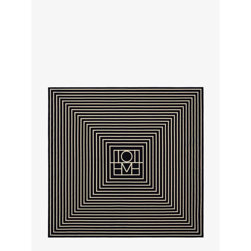 Logoed silk foulard