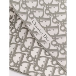 Silk foulard with Dior Oblique motif