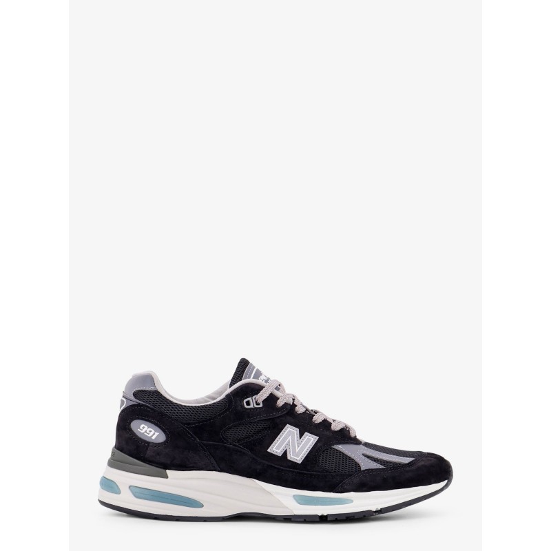 Suede and leather sneakers