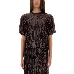 "JULI" TOP WITH SEQUINS