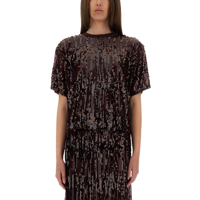 "JULI" TOP WITH SEQUINS