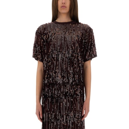 "JULI" TOP WITH SEQUINS