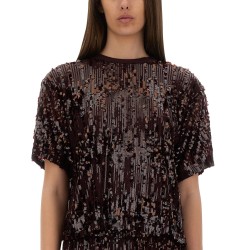 "JULI" TOP WITH SEQUINS