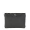 SIGNATURE VLOGO POUCH IN GARNET CALFSKIN