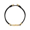 COTTON AND SWAROVSKI® CRYSTAL "VLOGO SIGNATURE" BRACELET
