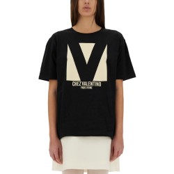 "CHEZ VALENTINO" PRINT T-SHIRT