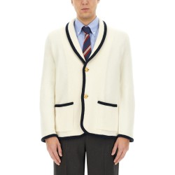 WOOL AND COTTON SINGLE-BREASTED JACKET