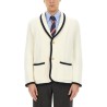 WOOL AND COTTON SINGLE-BREASTED JACKET