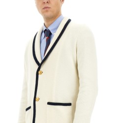 WOOL AND COTTON SINGLE-BREASTED JACKET