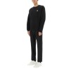 COTTON CREWNECK SWEATSHIRT WITH "CHEZ VALENTINO" PATCH