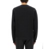 COTTON CREWNECK SWEATSHIRT WITH "CHEZ VALENTINO" PATCH