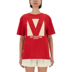 "CHEZ VALENTINO" PRINT T-SHIRT