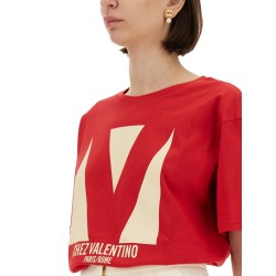 "CHEZ VALENTINO" PRINT T-SHIRT