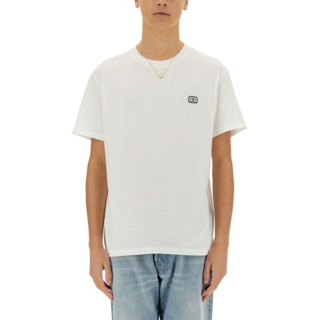 COTTON T-SHIRT WITH "VLOGO" PATCH