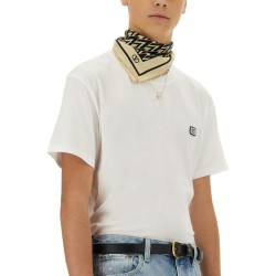 COTTON T-SHIRT WITH "VLOGO" PATCH