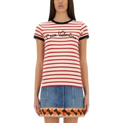 STRIPED COTTON JERSEY T-SHIRT