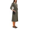 "TOUTE LA V" TWILL MIDI DRESS