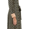 "TOUTE LA V" TWILL MIDI DRESS