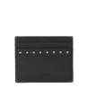 GARNET CALFSKIN "ROCKSTUD" CARD HOLDER