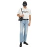 COTTON T-SHIRT WITH "CHEZ VALENTINO" PRINT