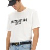 COTTON T-SHIRT WITH "CHEZ VALENTINO" PRINT