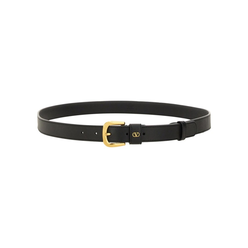 GLOSSY CALFSKIN "VLOGO SIGNATURE" BELT