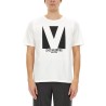 COTTON T-SHIRT WITH "CHEZ VALENTINO" PRINT