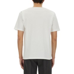 COTTON T-SHIRT WITH "CHEZ VALENTINO" PRINT